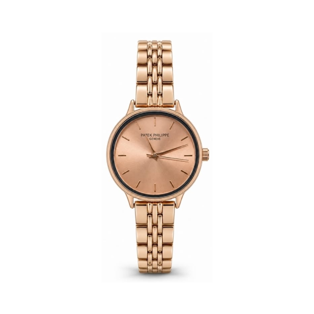 Women's Elegant Rose Gold Classic Watch – Luxury-Inspired Bracelet Design
